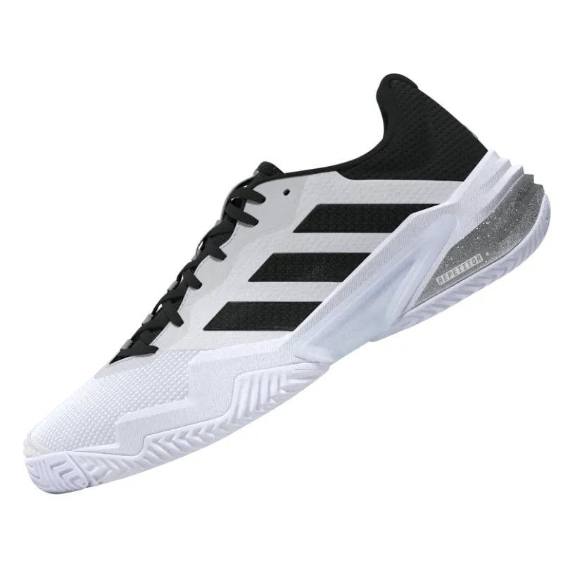 Adidas Barricade 13 Mens Tennis Shoes - White/Core Black/Grey Three