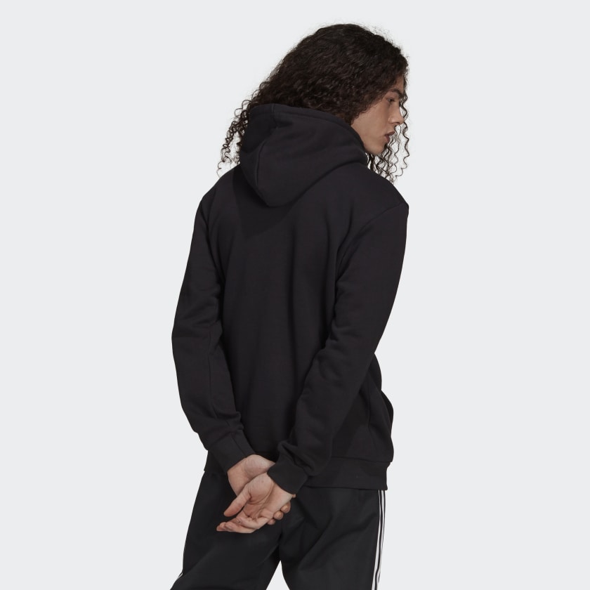 Adidas- Men's Adicolor Classic Trefoil Hoodie Black H06667