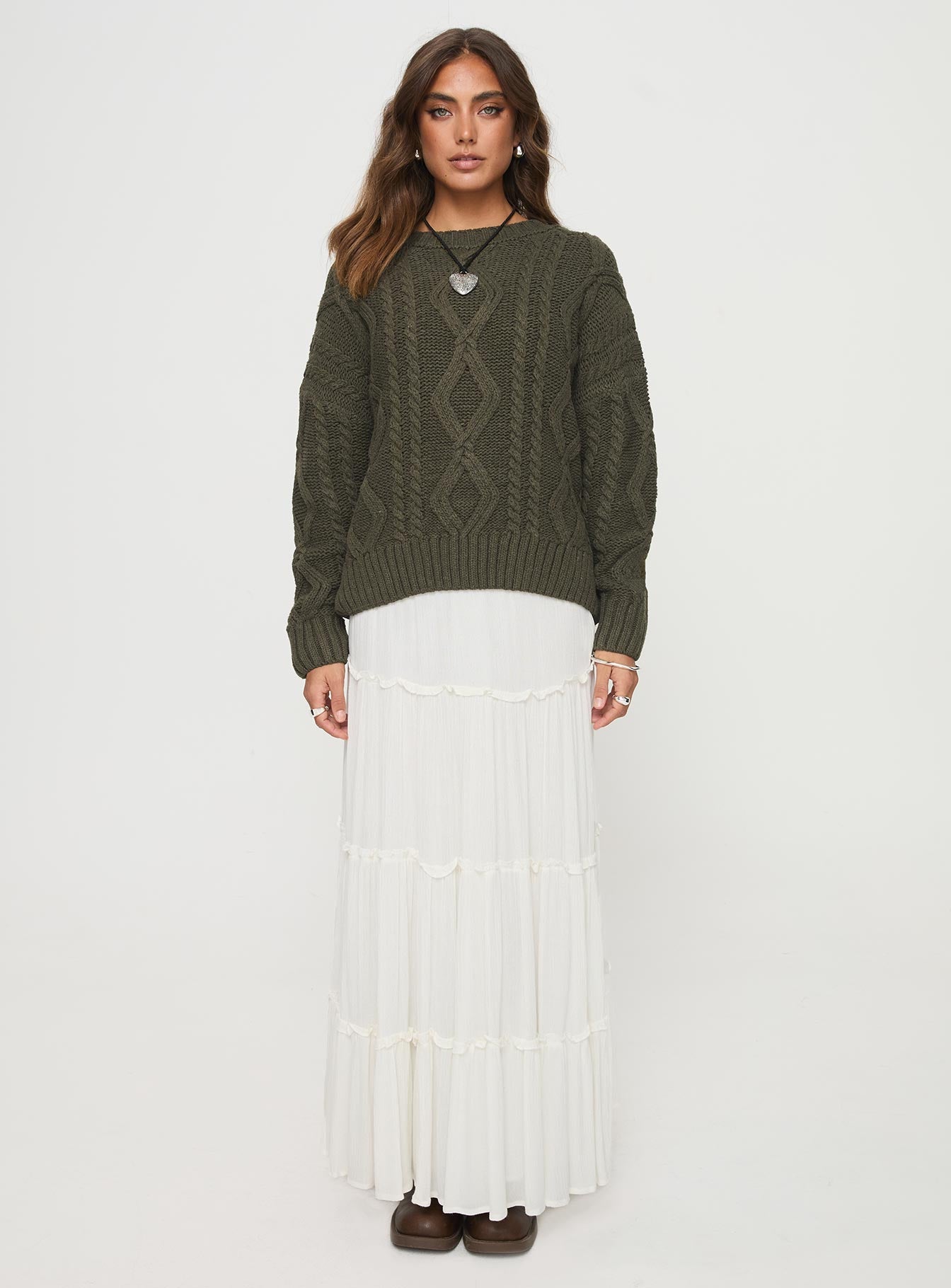 Anaya Oversized Sweater Olive