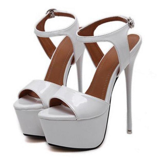 Ankle Strap Heels Platform Sandals Party Shoes