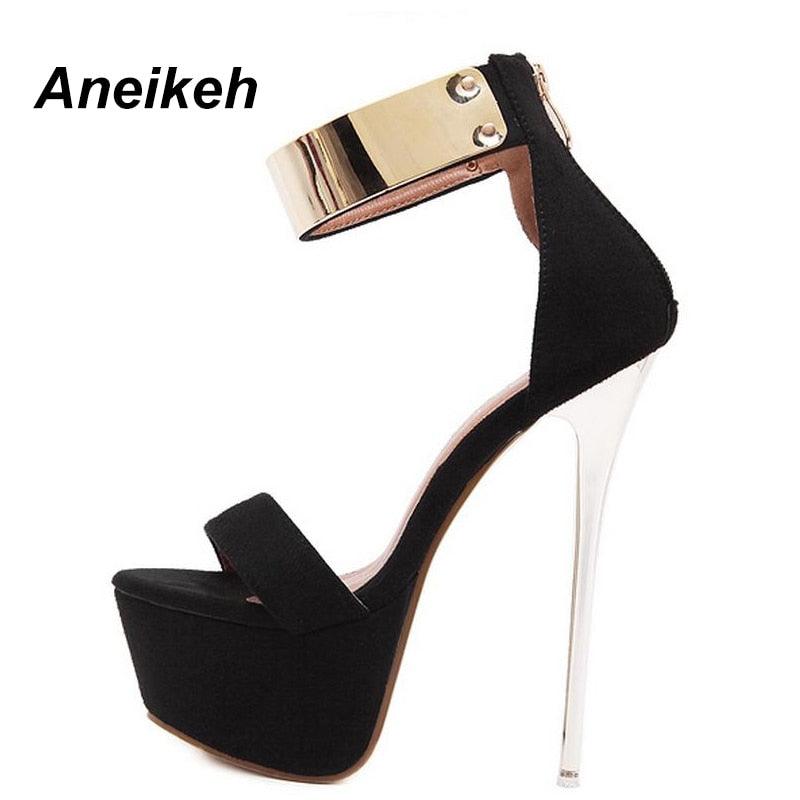 Ankle Strap Heels Platform Sandals Party Shoes