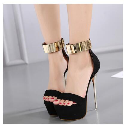 Ankle Strap Heels Platform Sandals Party Shoes