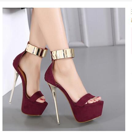 Ankle Strap Heels Platform Sandals Party Shoes