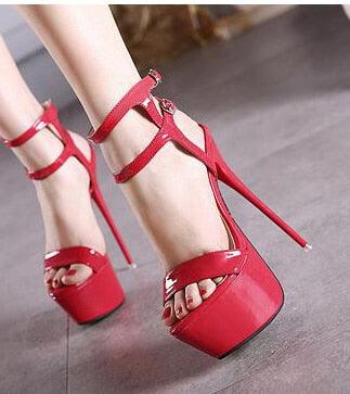 Ankle Strap Heels Platform Sandals Party Shoes