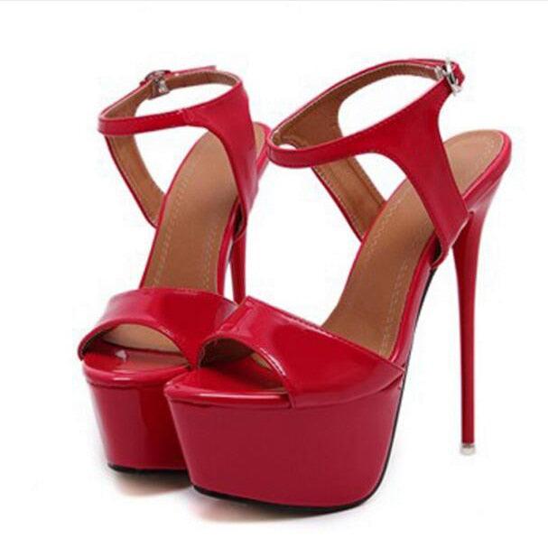 Ankle Strap Heels Platform Sandals Party Shoes