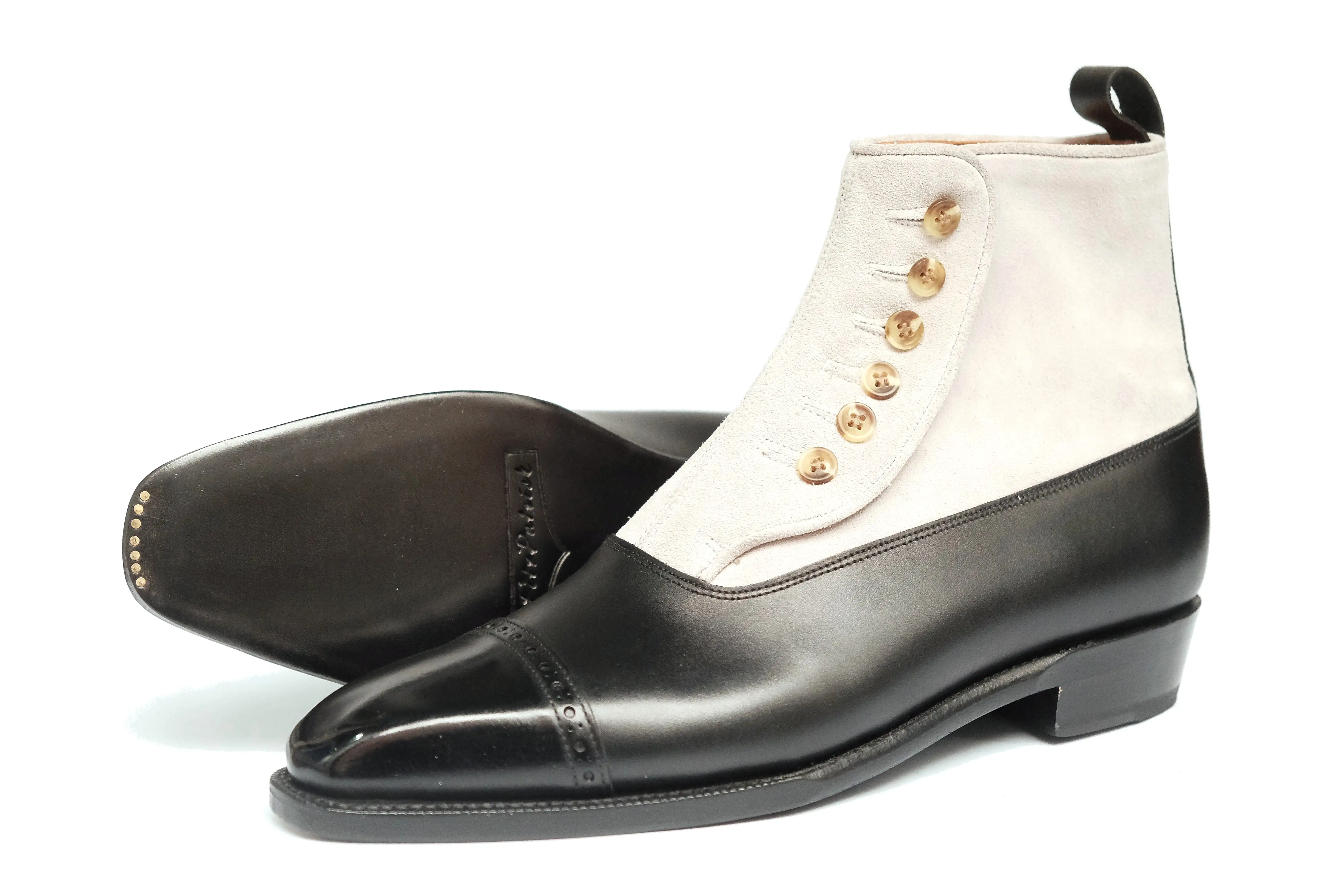 Ascot - Black Calf / Pearl Suede