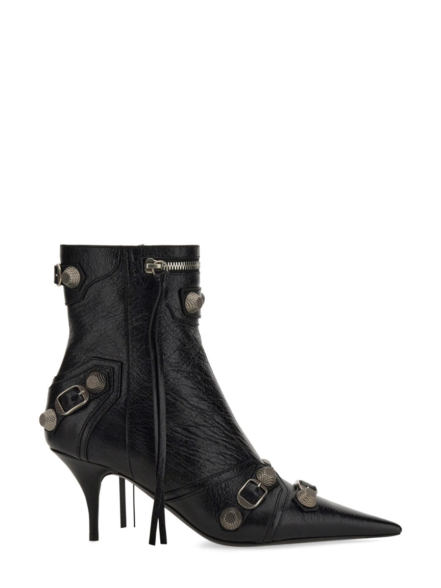 BALENCIAGA    LE CAGOLE LEATHER ANKLE BOOT