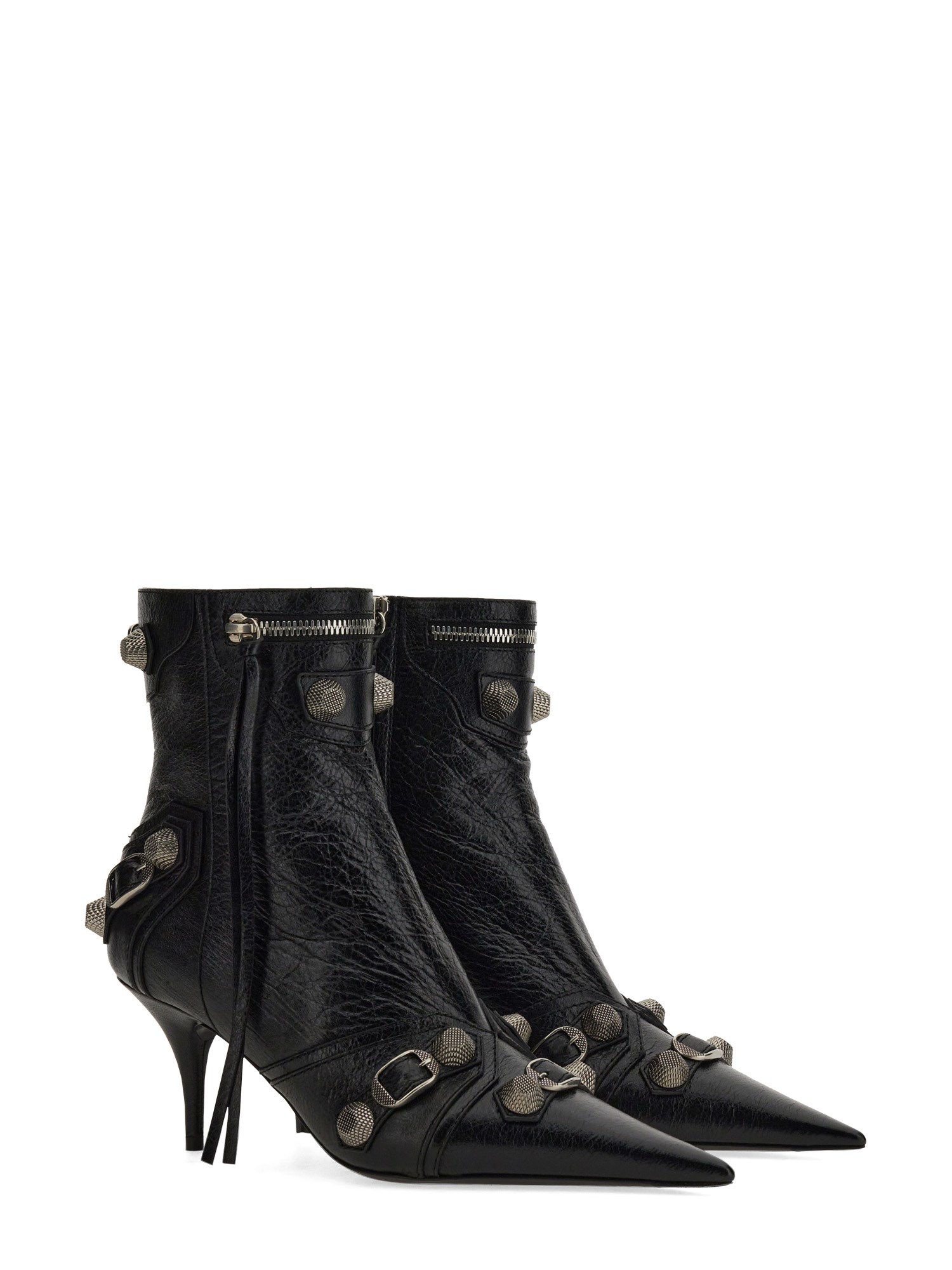 BALENCIAGA    LE CAGOLE LEATHER ANKLE BOOT