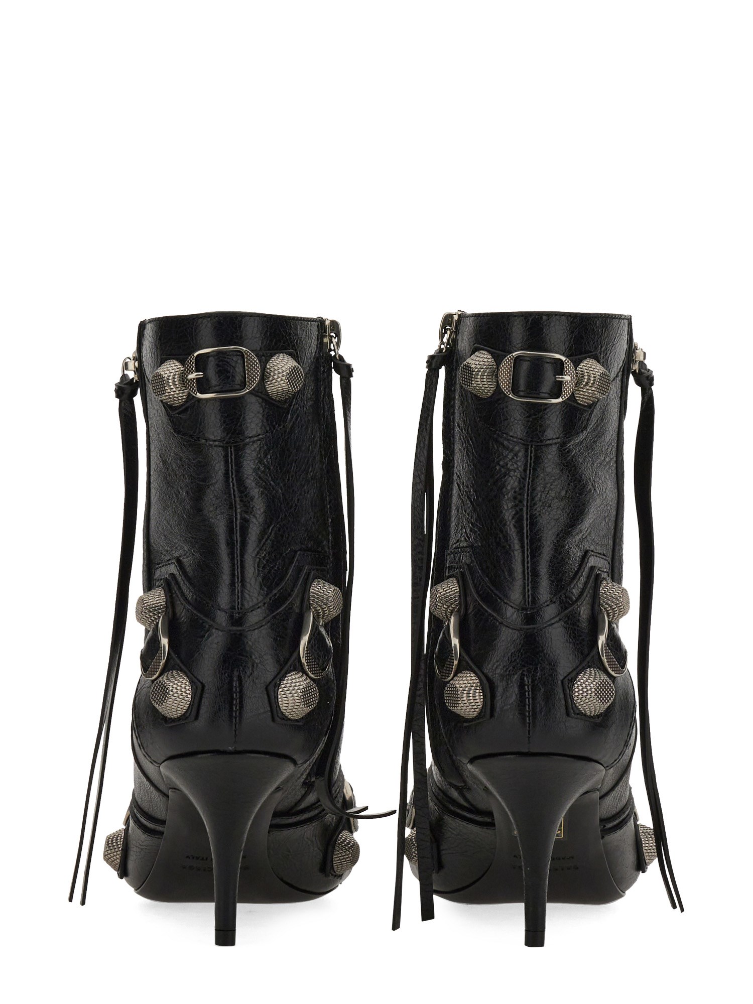 BALENCIAGA    LE CAGOLE LEATHER ANKLE BOOT