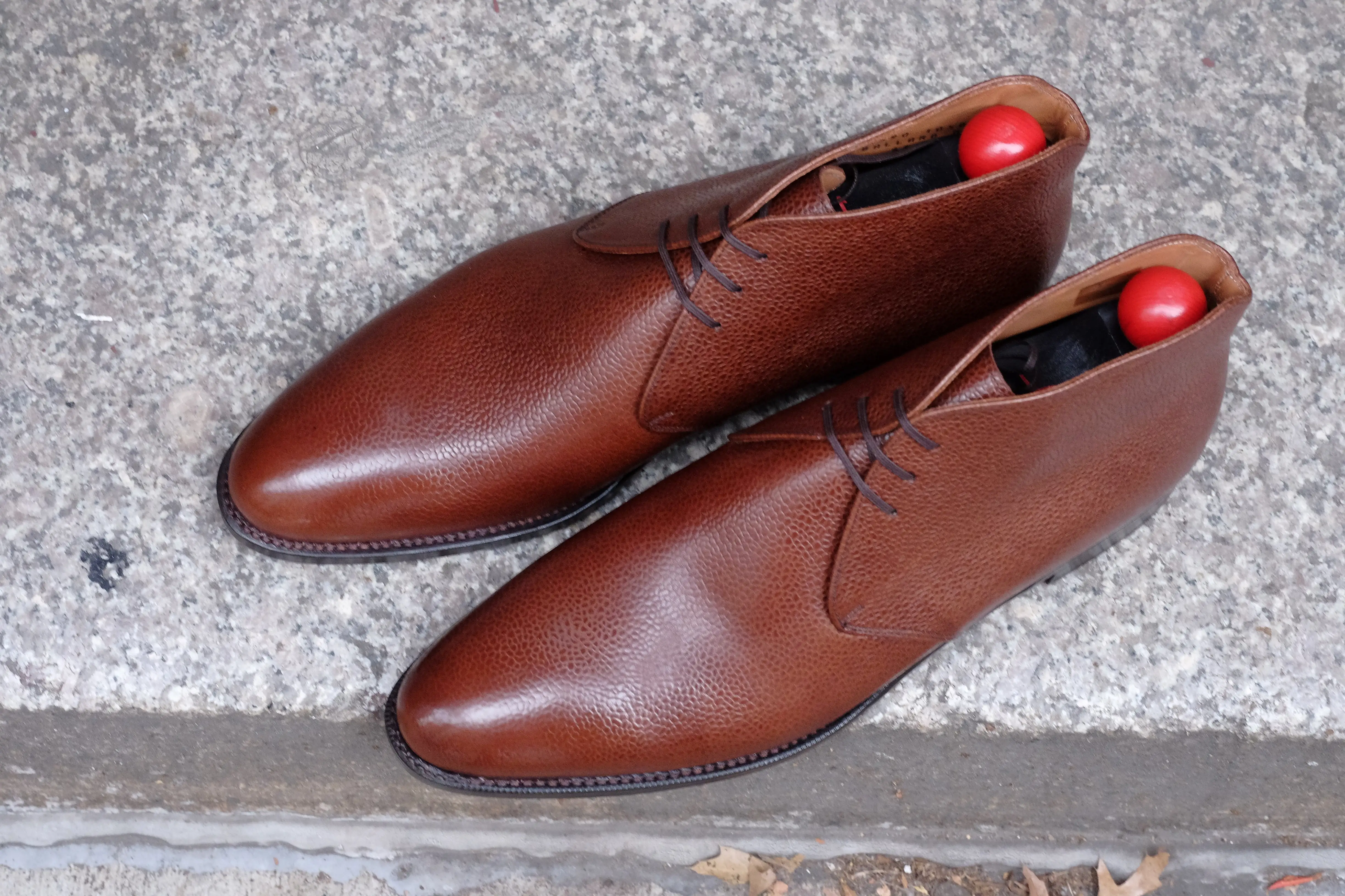 Ballard - MTO - Mid-Brown Soft Grain - TMG Last - Single Leather Sole