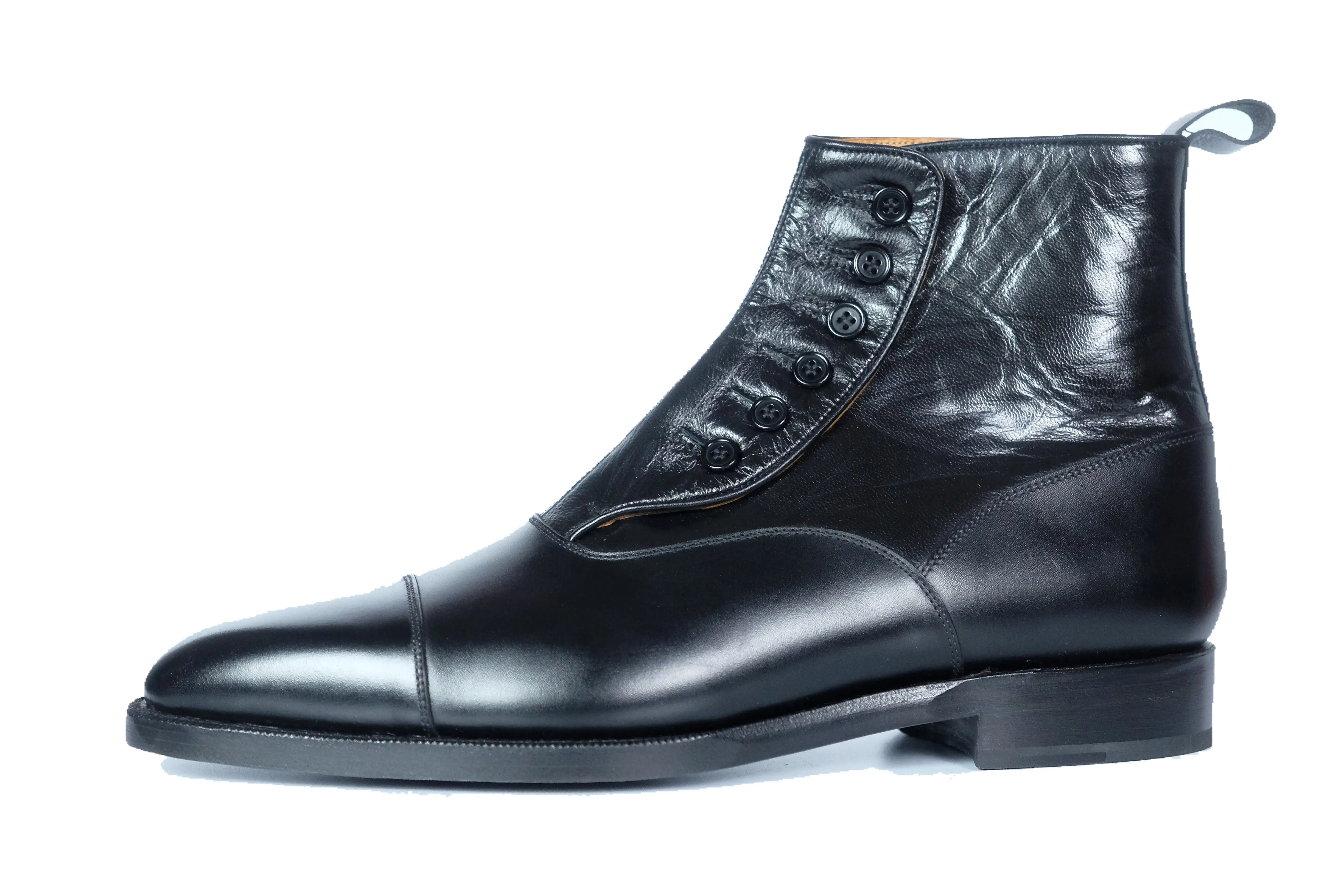 Bellevue - MTO - Black Calf / Black Soft Calf - LPB Last - Single Leather Sole