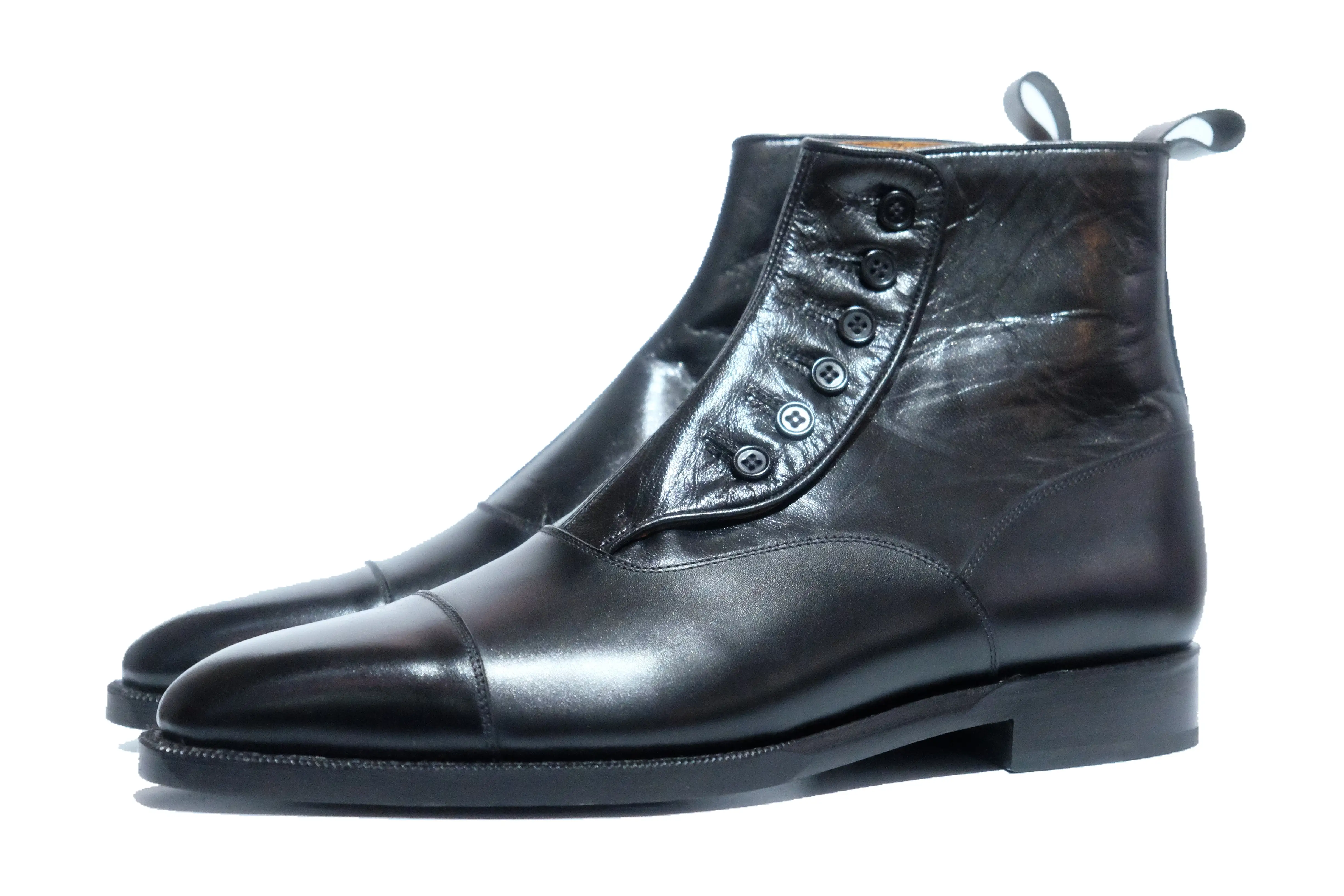 Bellevue - MTO - Black Calf / Black Soft Calf - LPB Last - Single Leather Sole