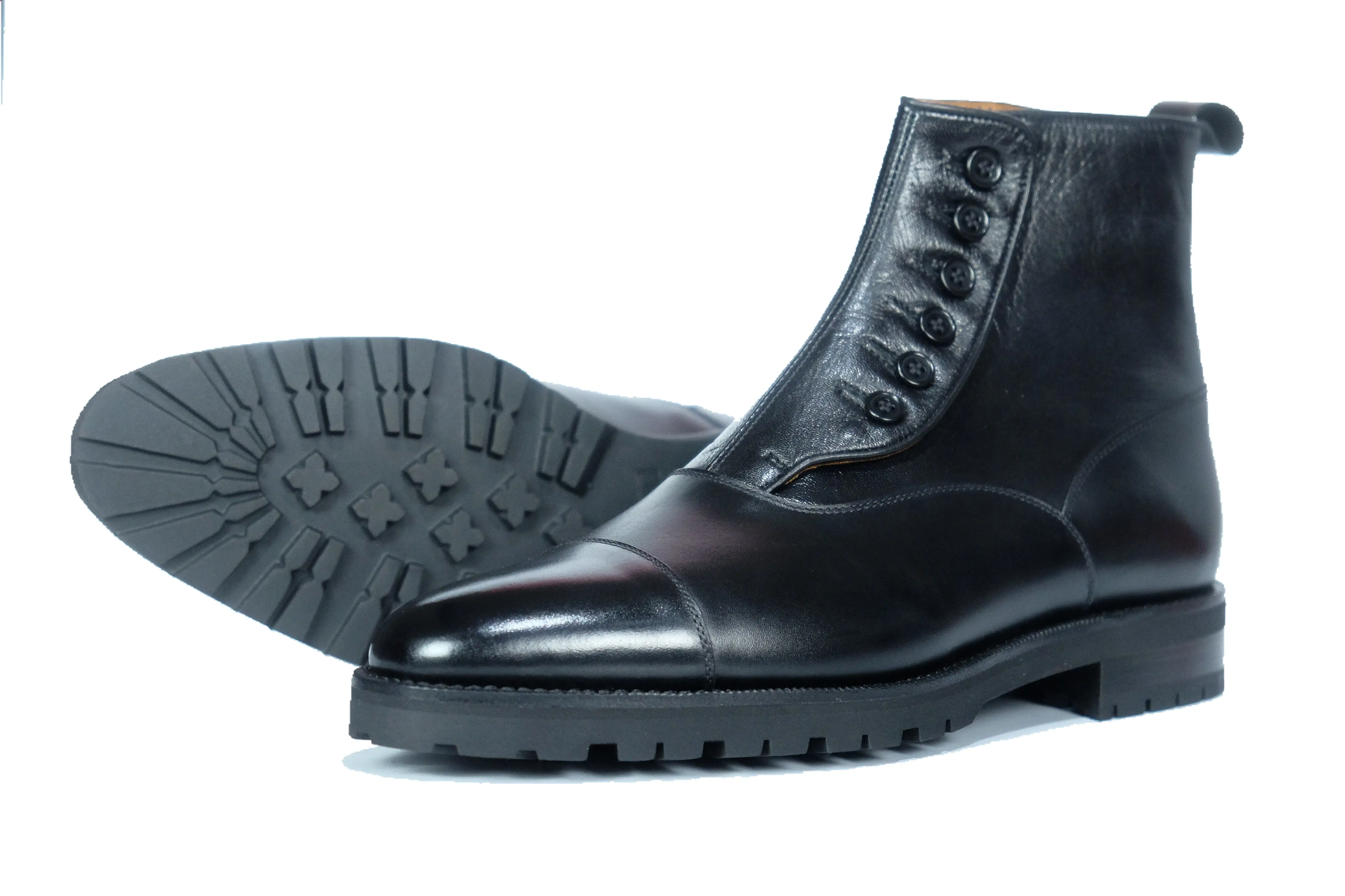 Bellevue - MTO - Black Calf / Black Soft Calf - TMG Last - Commando Sole