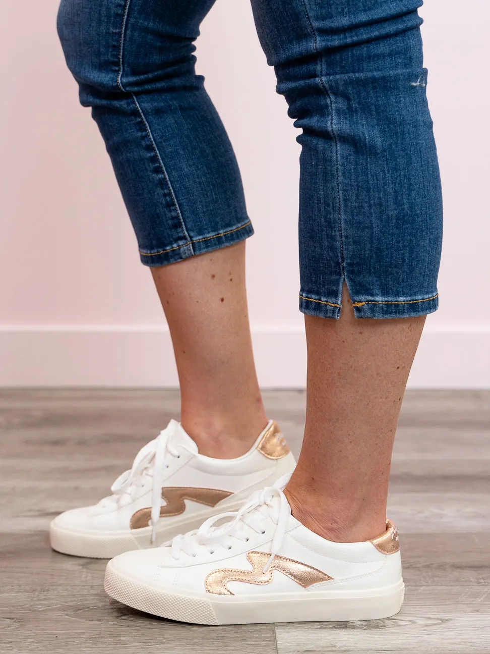 Blowfish VICE | Sneaker | White & Rose Gold