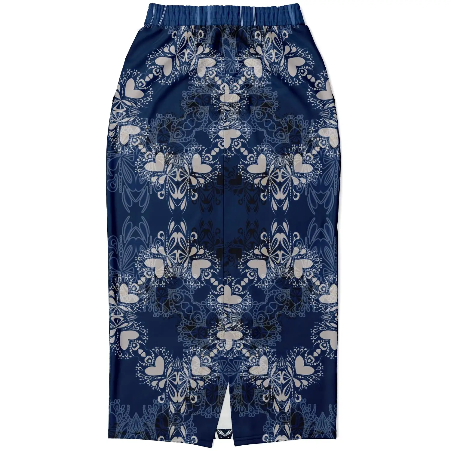 Blue Mystic Eco-Poly Long Pocket Skirt