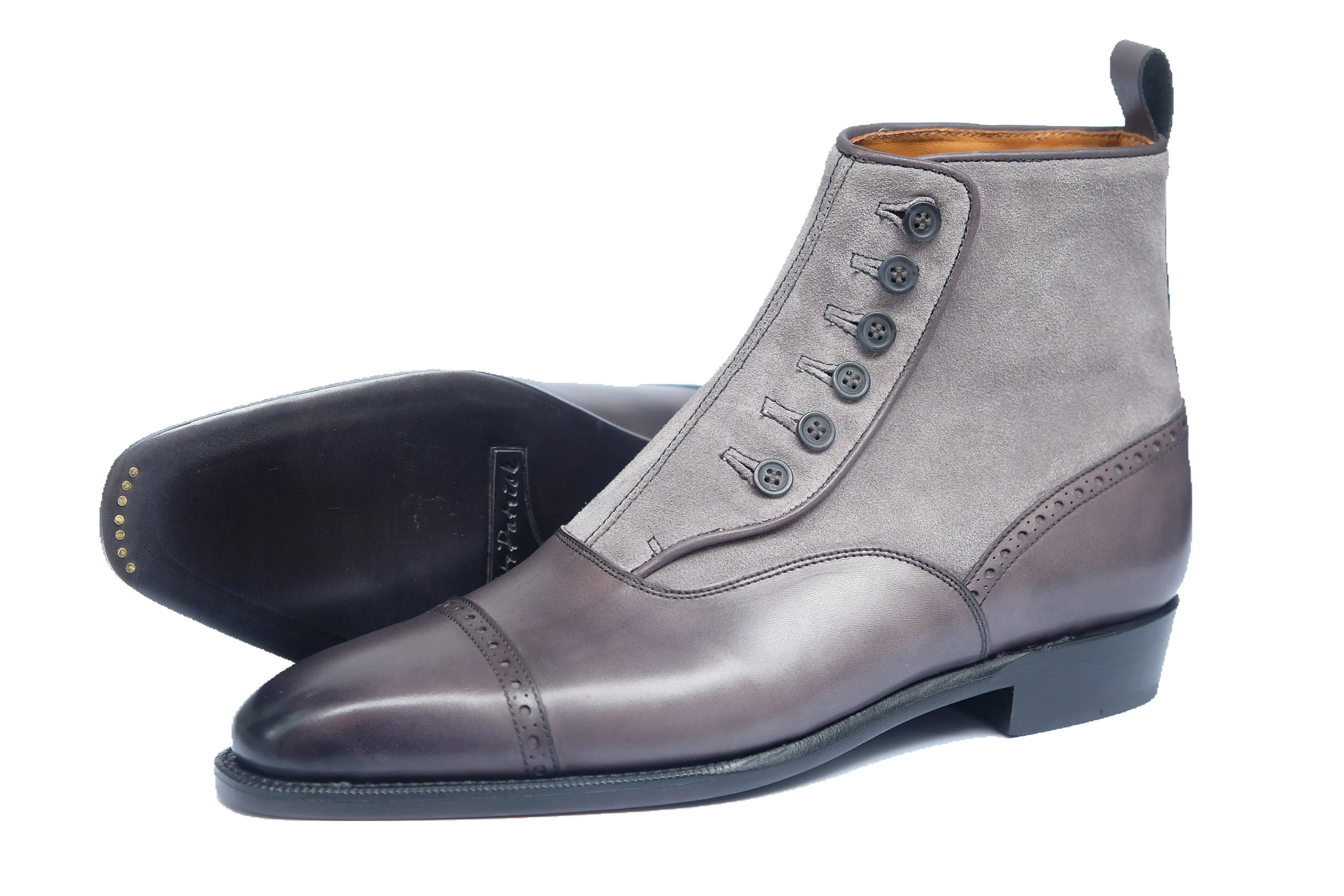 Blue Ridge - MTO - Shaded Grey / Light Grey Suede - LPB Last - Single Leather Sole