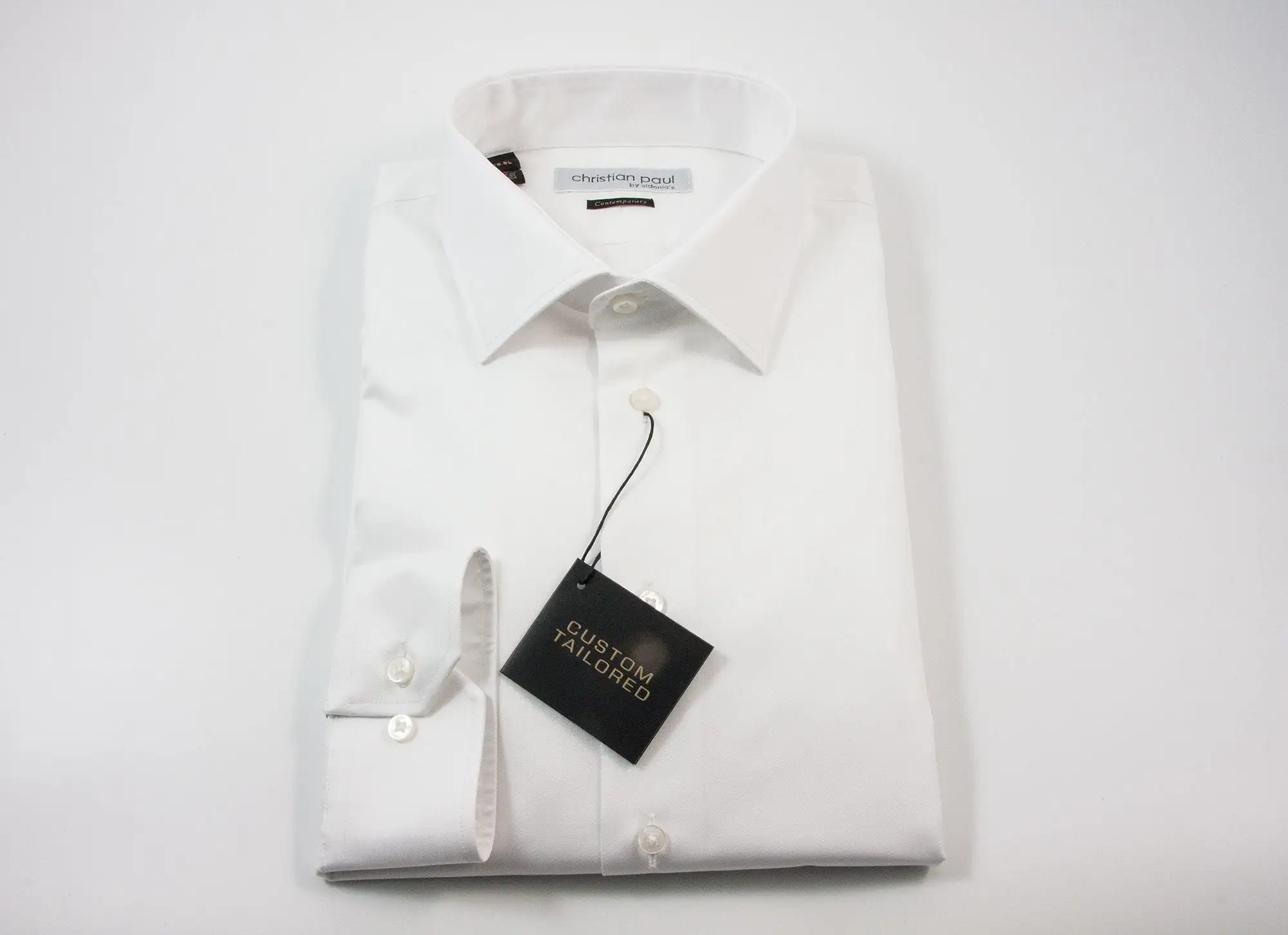 CHRISTIAN PAUL by sidonio's CONTEMPORARY FIT WHITE DRESS SHIRT