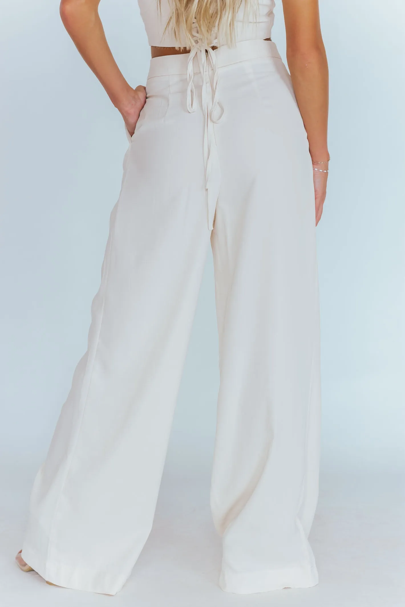 Confidently Chic Ivory Pant Suit Set