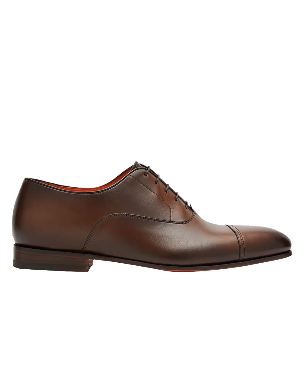 Dole Cap Toe Leather Oxford in Dark Brown