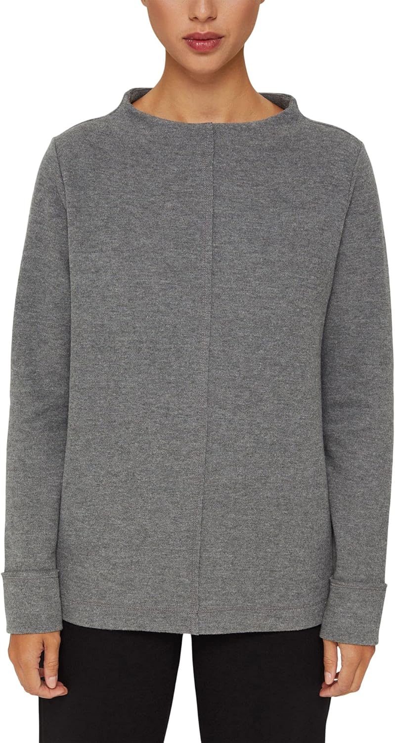 Esprit Long Sleeve Soft Sweatshirt in Grey