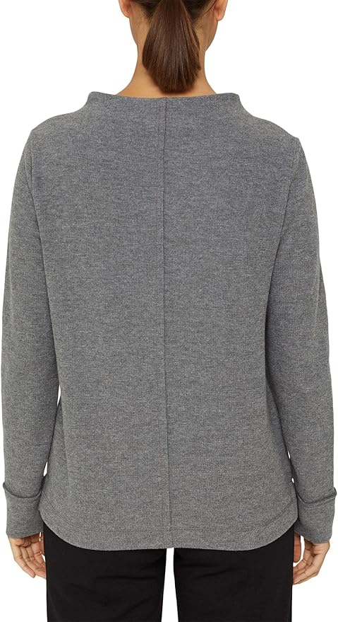 Esprit Long Sleeve Soft Sweatshirt in Grey