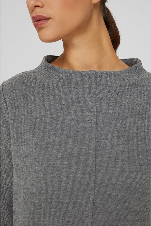 Esprit Long Sleeve Soft Sweatshirt in Grey