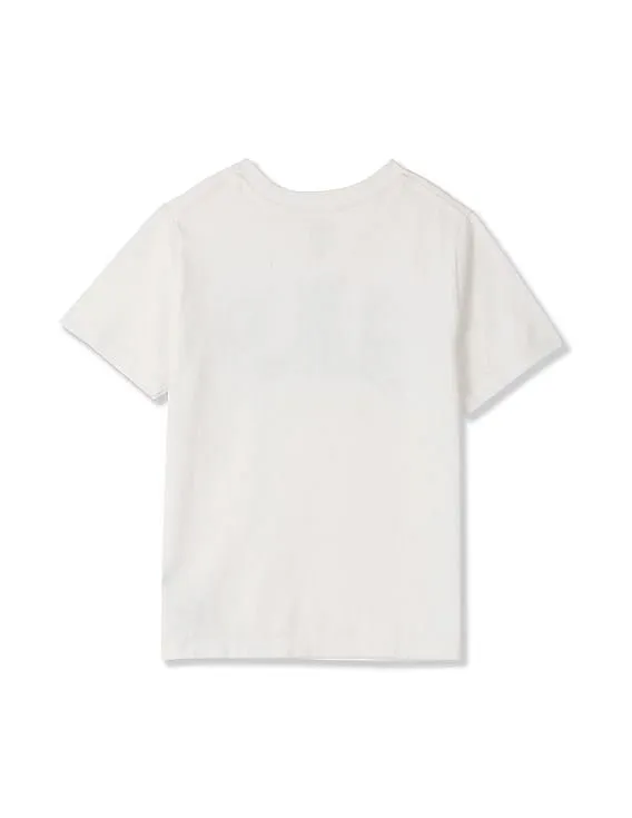 GAP Boys White Short Sleeve Graphic Tee