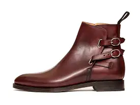 Genesee - MTO - Burgundy Calf - NGT Last - Double Country Rubber Sole