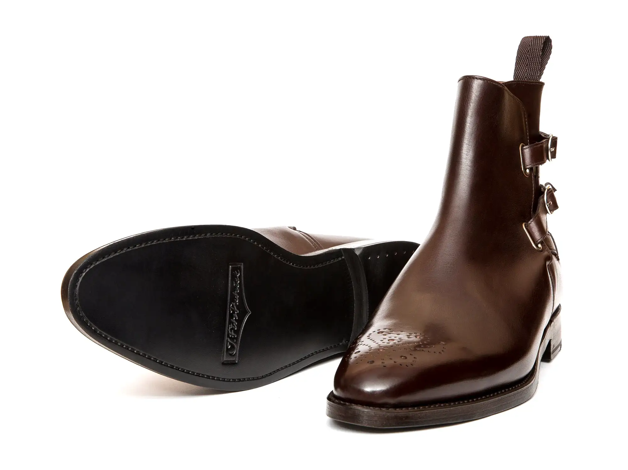 Genesee - MTO - Dark Brown Calf With Medallion - LPB Last - Double Leather Sole