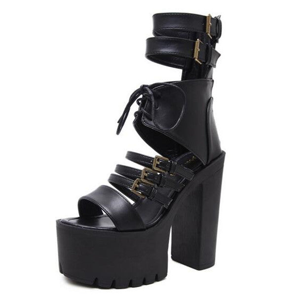 Gothic Wrap Sandals