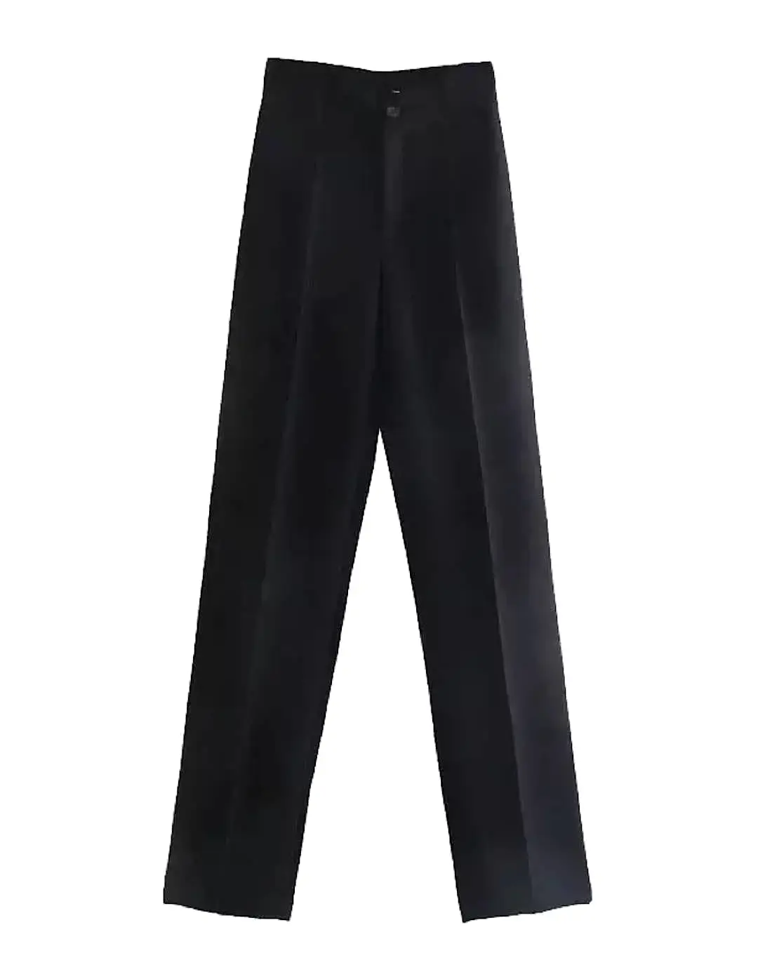 High Waisted Straight Cut Pants