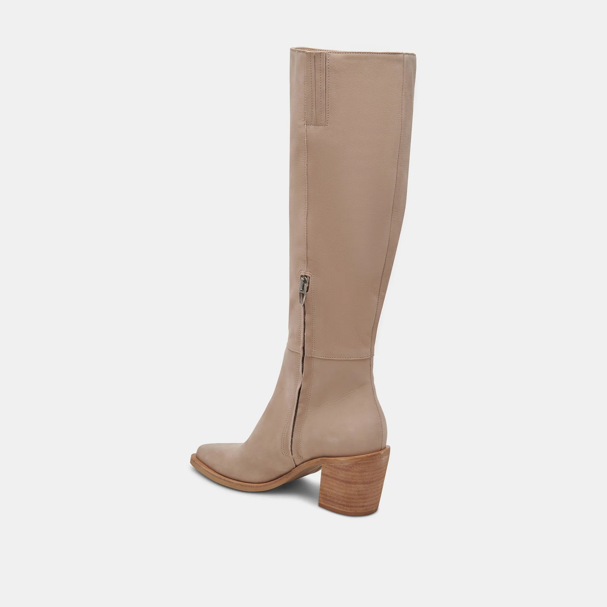 KRISTY BOOTS TAUPE LEATHER - re:vita