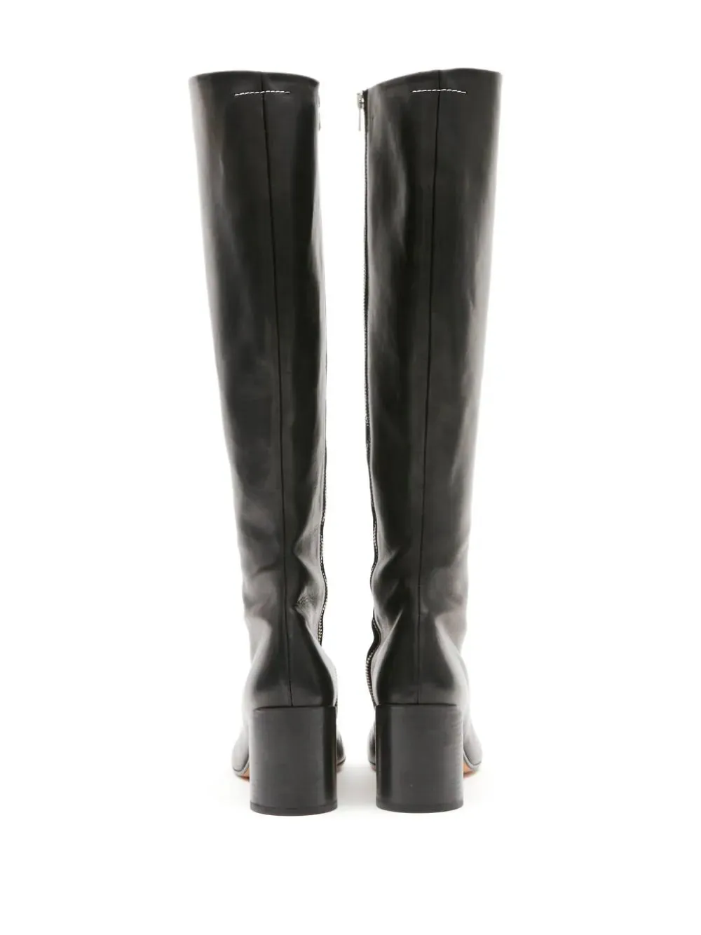 Leather knee-high boots