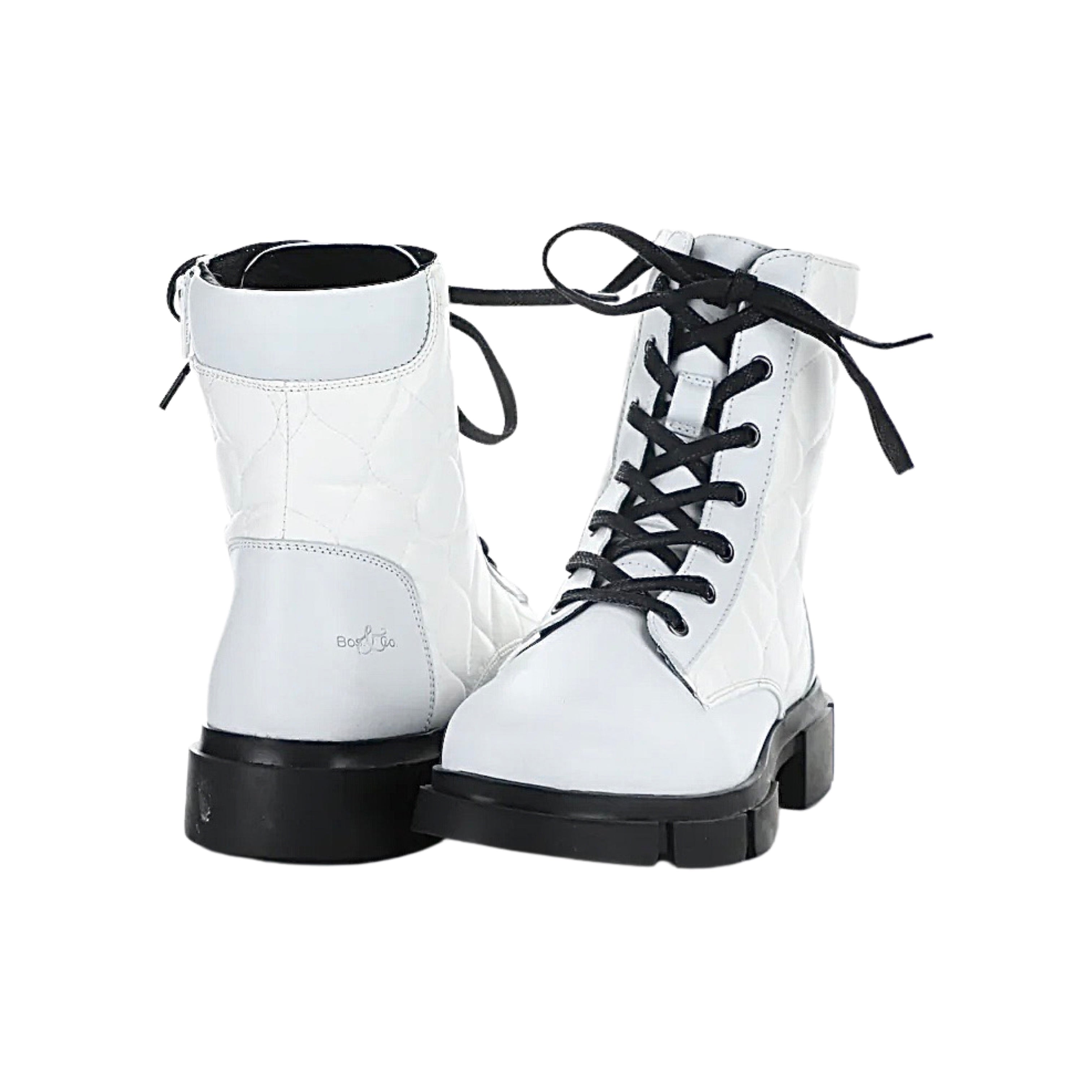 Libel White WATERPROOF Lace Up Boot