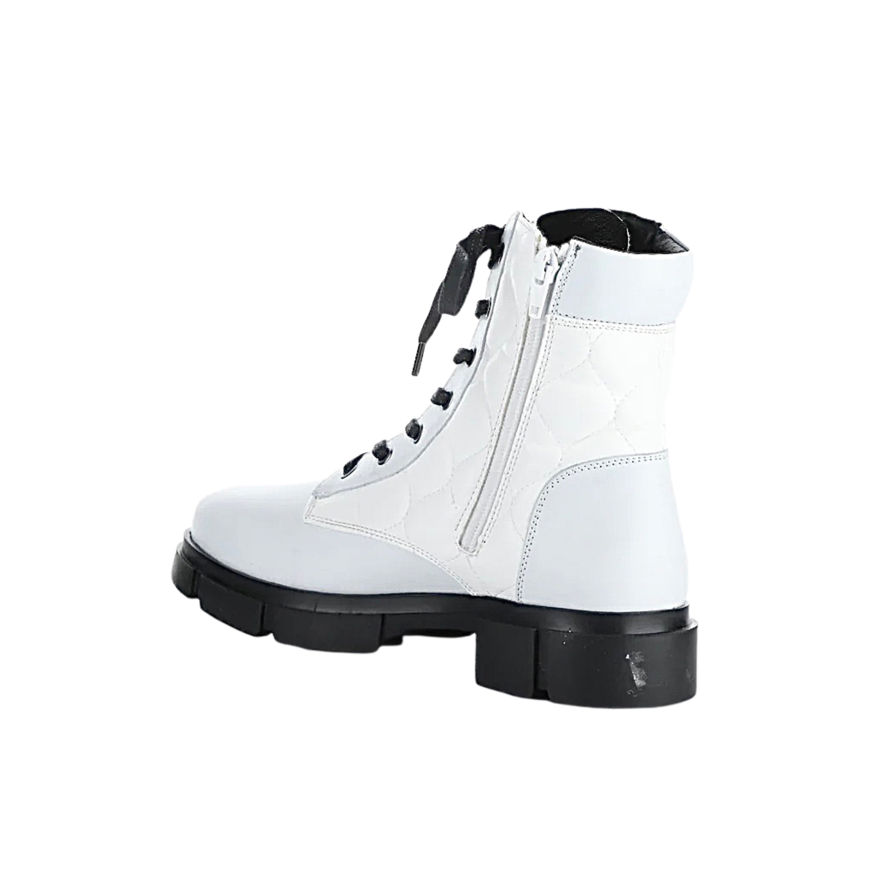 Libel White WATERPROOF Lace Up Boot