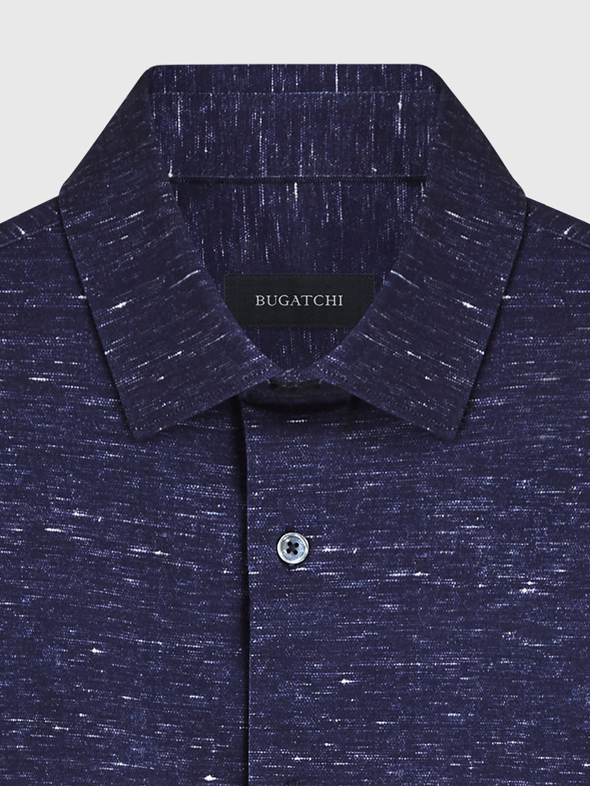 Men's Bugatchi | James Printed OoohCotton Shirt | Midnight