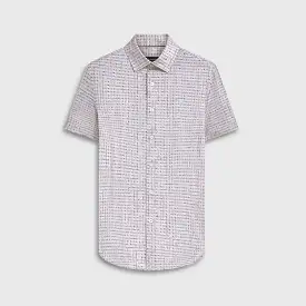 Men's Bugatchi | Miles Geometric Print  OoohCotton® | Aloe