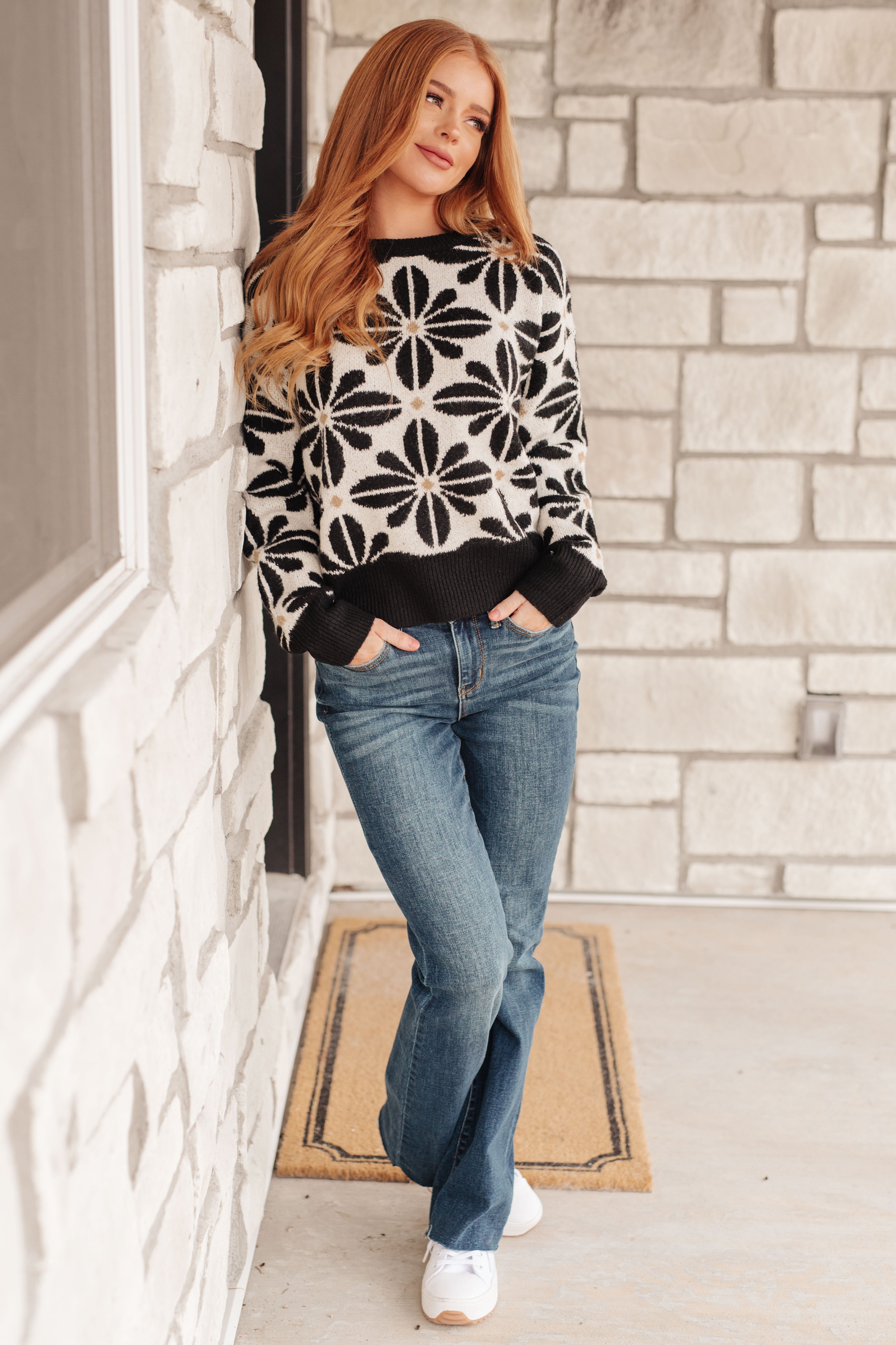 Mod Floral Sweater