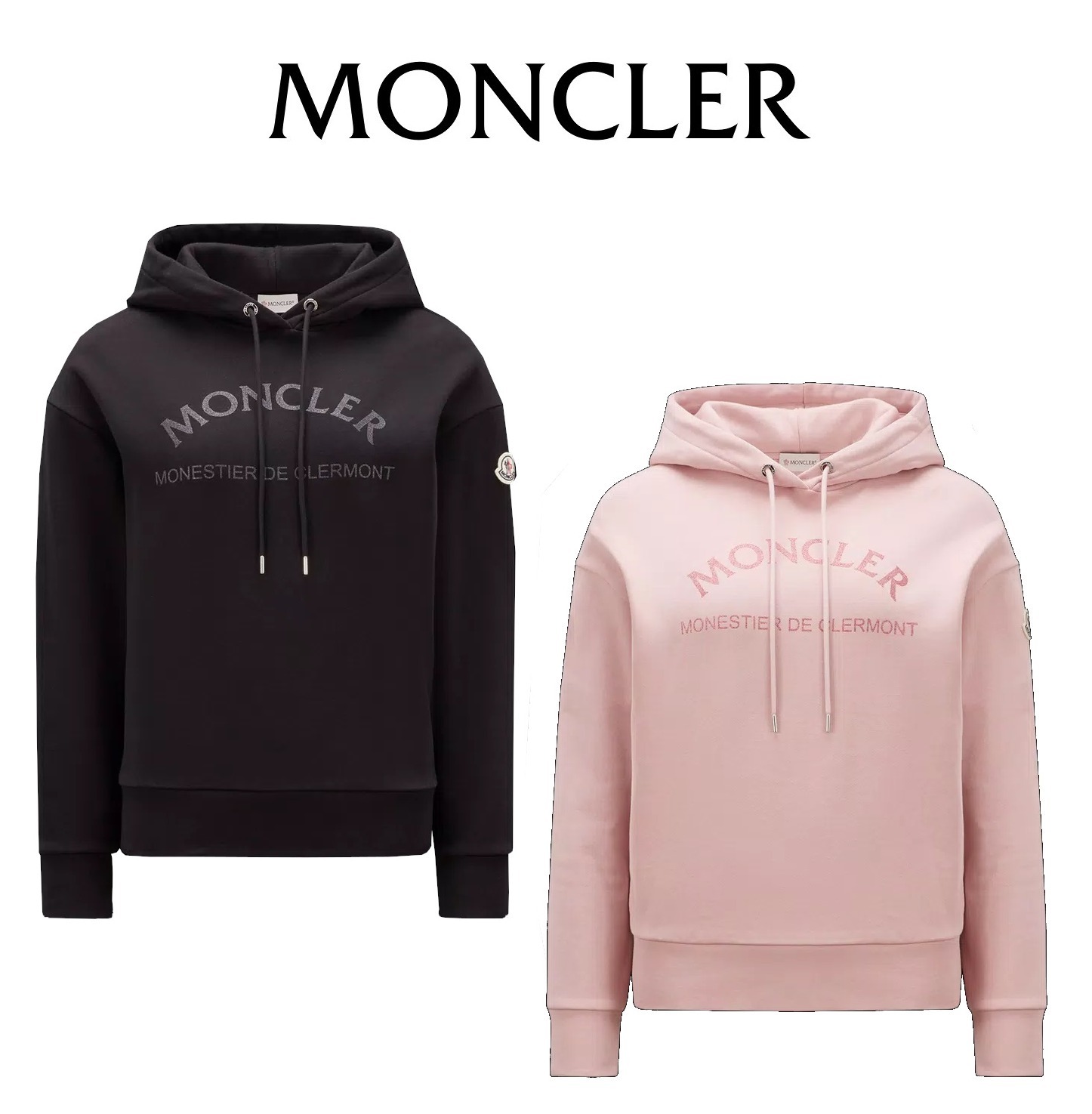 MONCLER  |Glitter Logo Hoodie