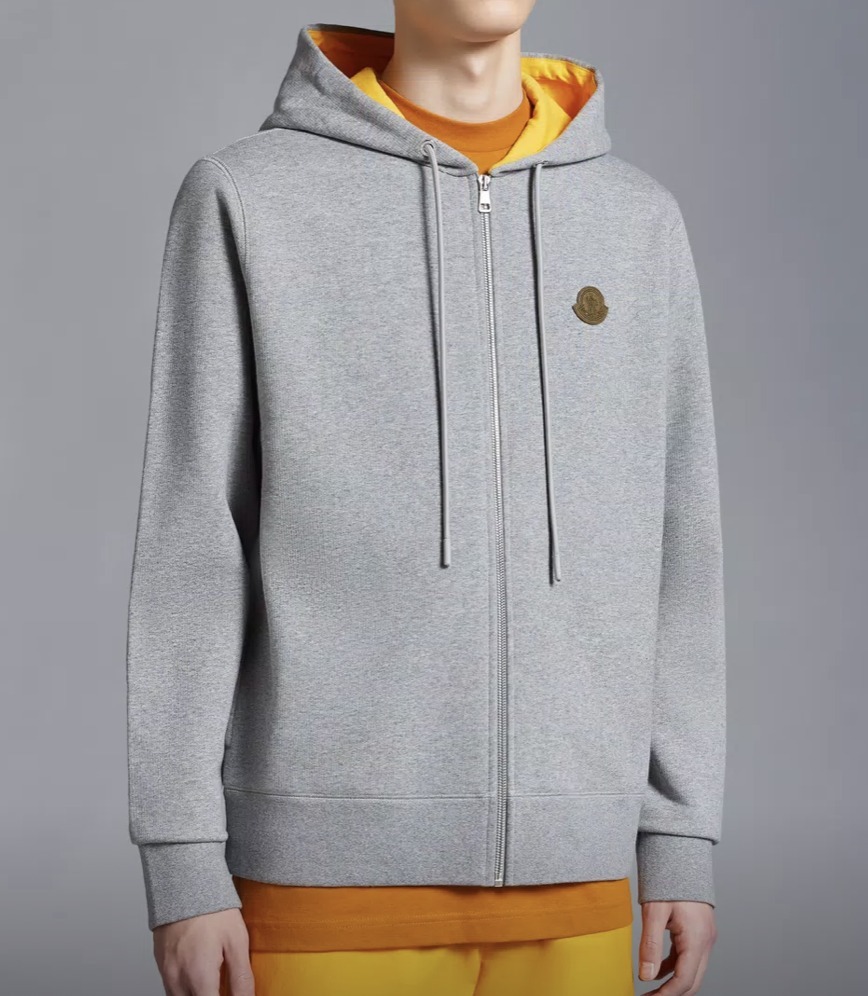 MONCLER  |Logo Patch Zip-Up Hoodie