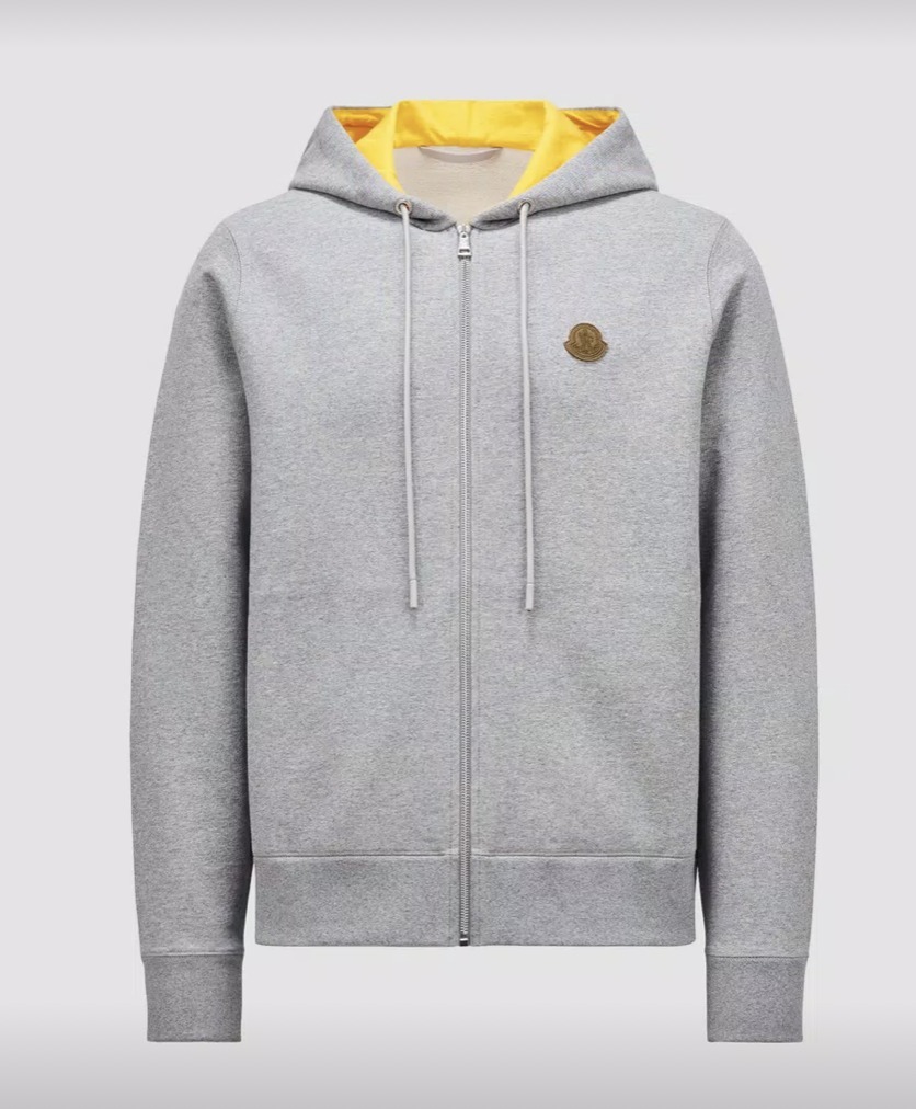 MONCLER  |Logo Patch Zip-Up Hoodie