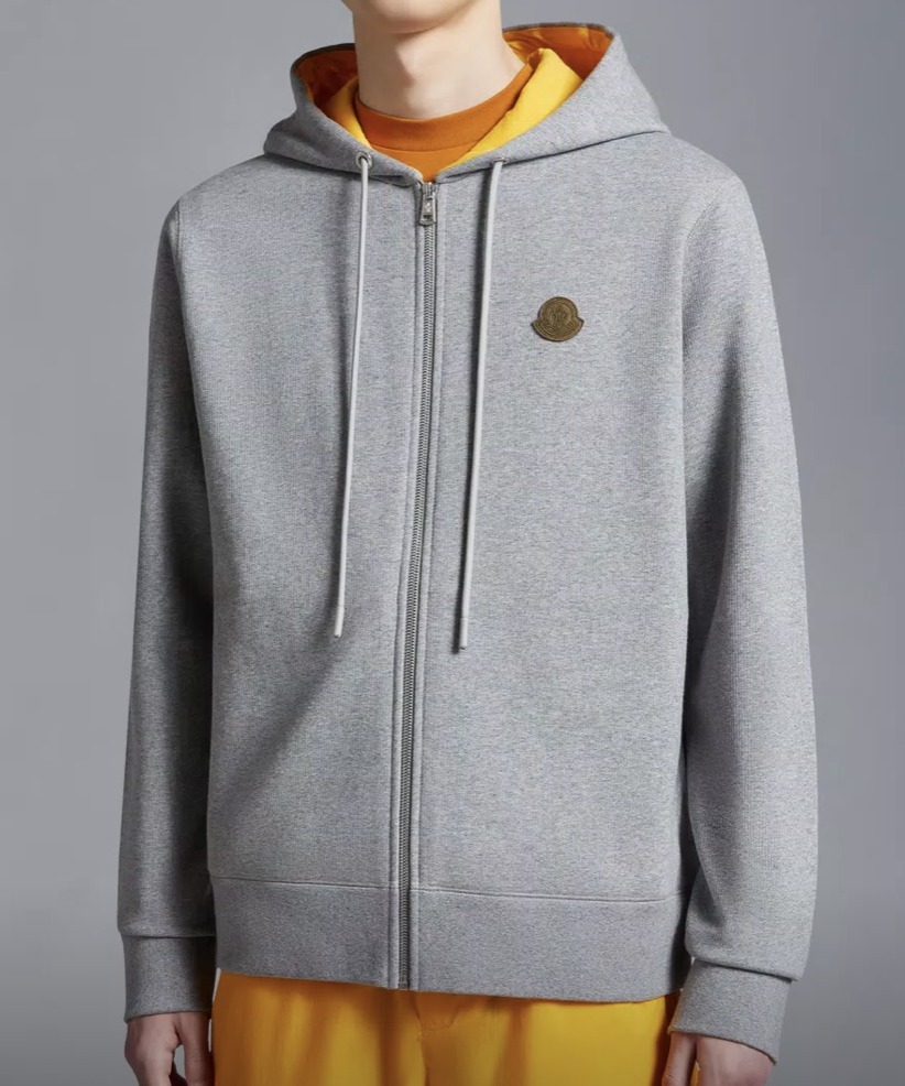 MONCLER  |Logo Patch Zip-Up Hoodie