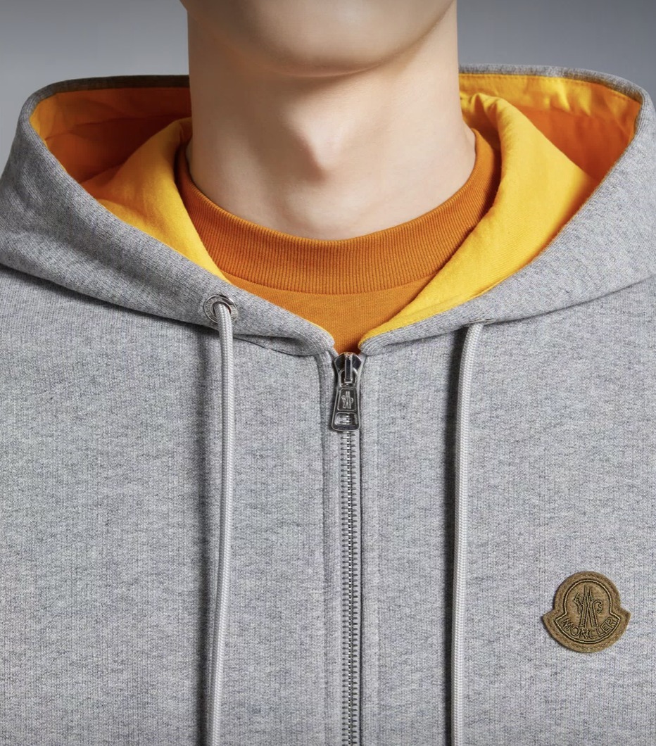 MONCLER  |Logo Patch Zip-Up Hoodie