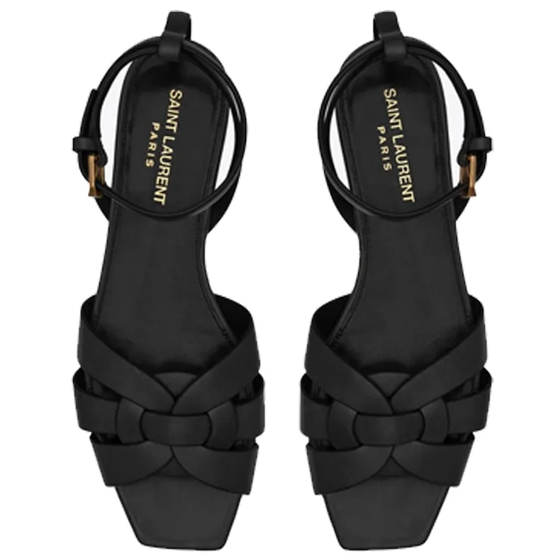 Nu Pieds Sandal with ankle strap, Black