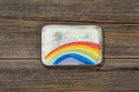 Over It Hand Painted Ceramic Rectangle Plate