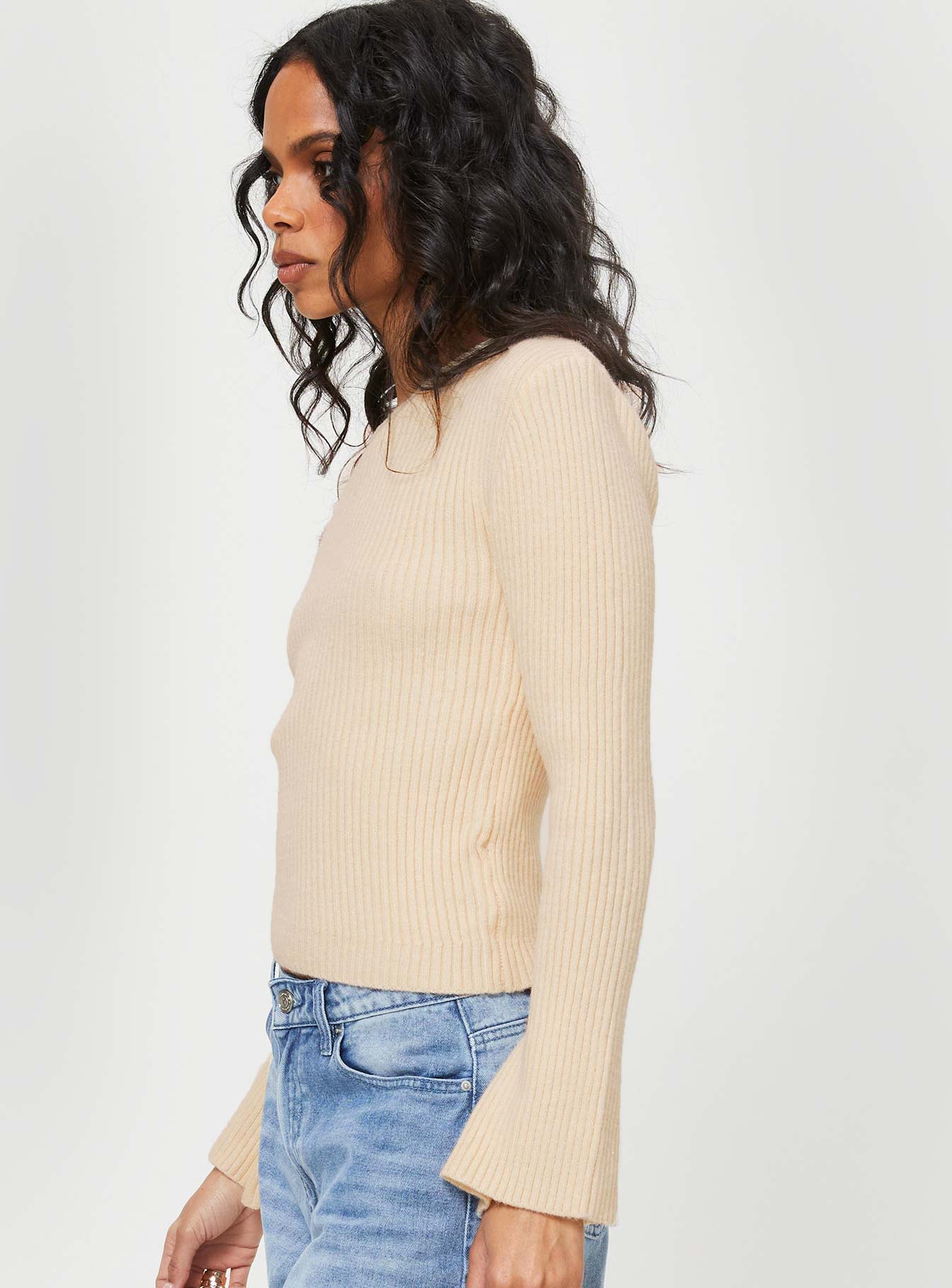 Phillips Cold Shoulder Jumper Cream