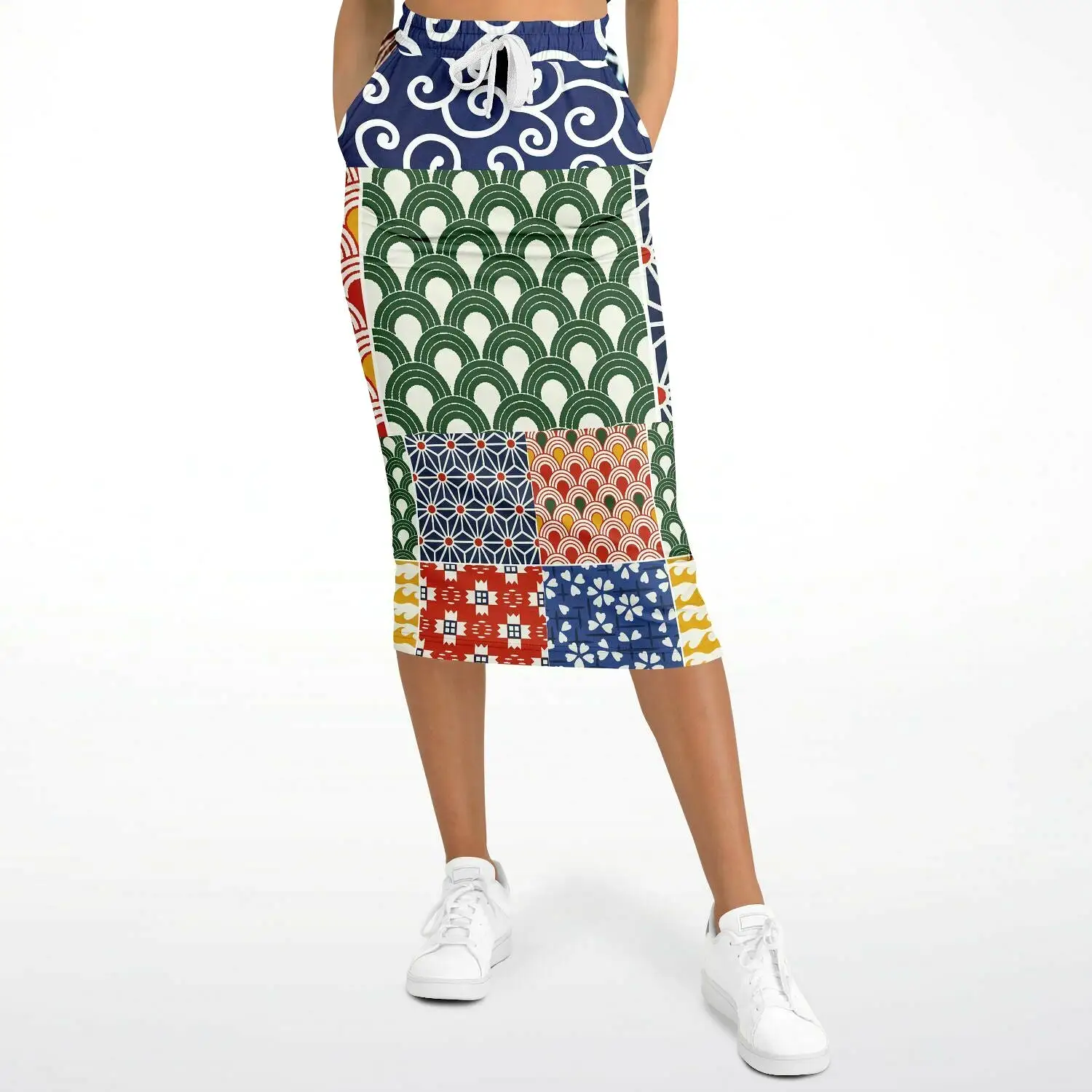 Picadilly Square Eco-Poly Long Pocket Skirt