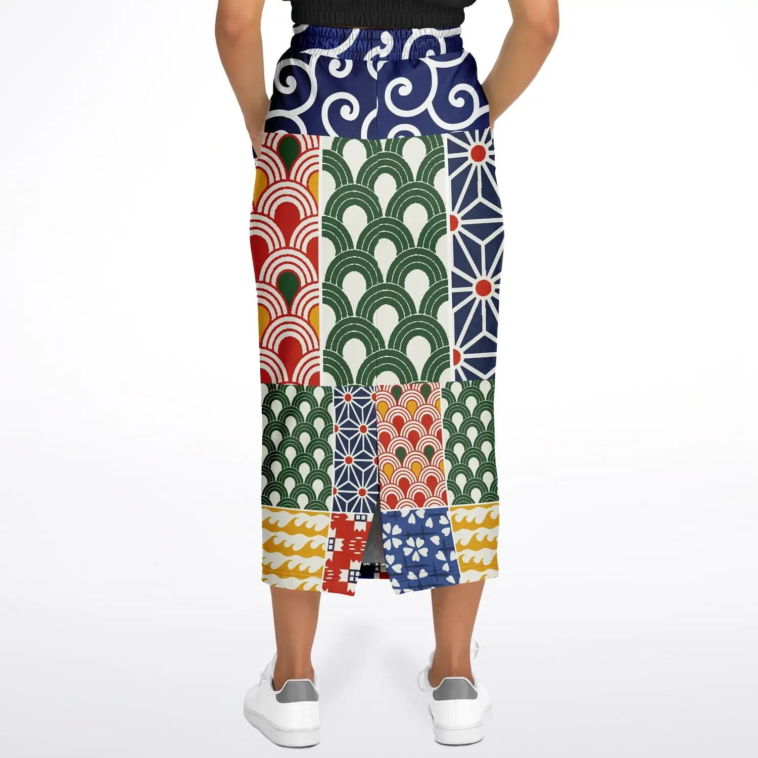 Picadilly Square Eco-Poly Long Pocket Skirt