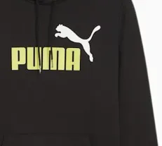 PUMA MEN'S LOGO HOODIE BLACK