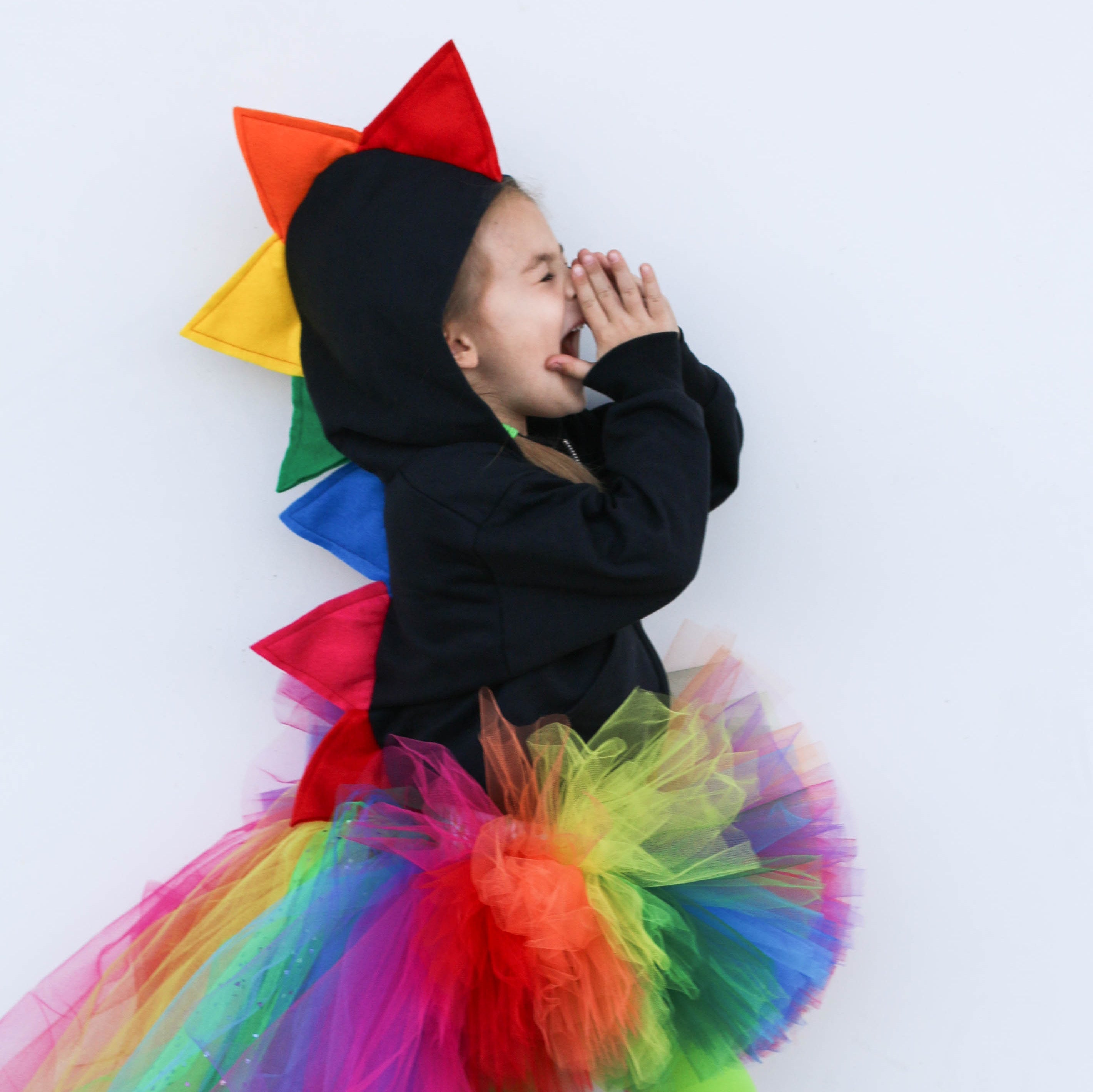 Rainbow Dinosaur Hoodie for Babies, Toddlers and Kids